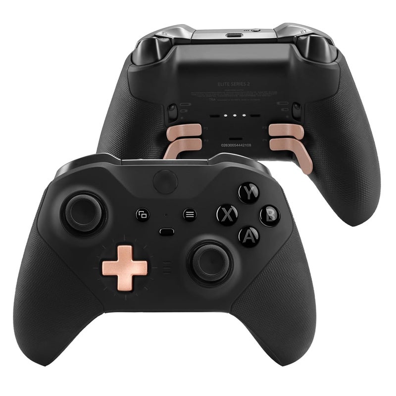 VANPARK Accessories for Xbox One Elite Series 2 Controller(Model 1797), Metal Thumbsticks Paddles Joysticks Replacement Parts Kits Compatible with Xbox Elite Wireless Controller Series 2 Core(Black&RosyGold) - Image 5